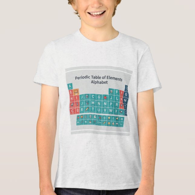 Educational STEM Classroom Art Tri-Blend Shirt (Front)