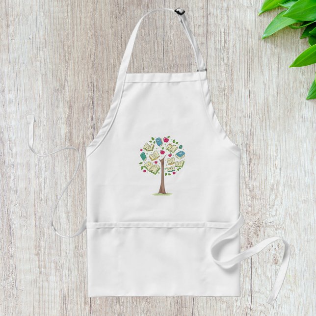 Educational Tree of Knowledge with Books Standard Apron (Creator Uploaded)