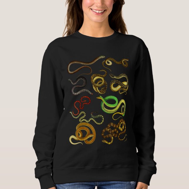 Educational Types Of Snake Sweatshirt (Front)