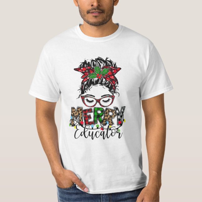 Educator Christmas for Educator T-Shirt (Front)