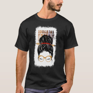 Educator Happy First Day Of School Cute Women Back T-Shirt