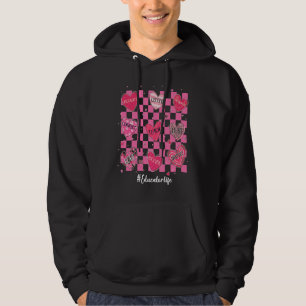 Educator Hearts Teach Love Inspire Womens Valentin Hoodie