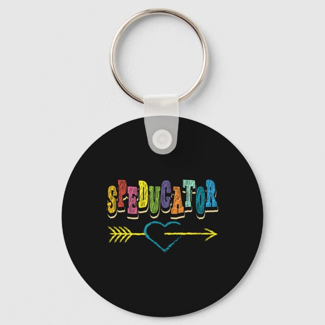 Educator I Teacher I Sped Teacher I Inclusion I Sp Key Ring (Front)
