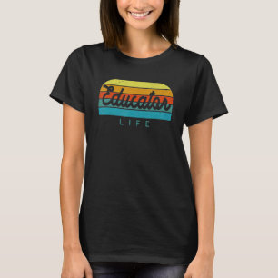 Educator Life Retro Vintage Back To School T-Shirt