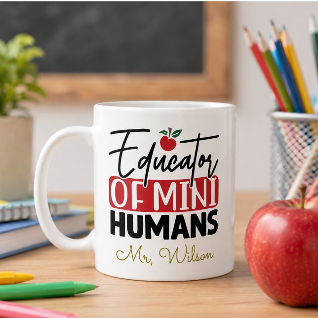 Educator of Mini Humans Notebook – Funny Teacher  Coffee Mug (Educator of Mini Humans Notebook – Funny Teacher Coffee Mug)