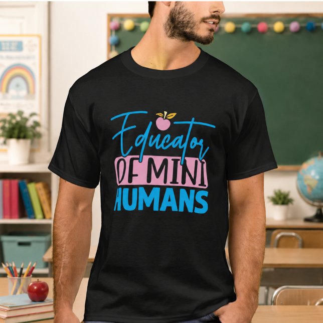 Educator of Mini Humans Notebook – Funny Teacher  T-Shirt (Educator of Mini Humans Notebook – Funny Teacher T-Shirt)
