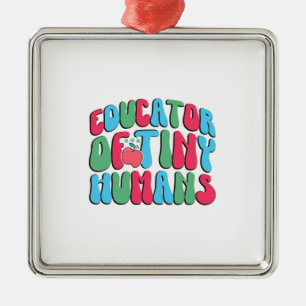 Educator Of Tiny Humans Metal Tree Decoration
