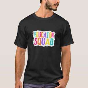 Educator Squad Colourful Paint Brush T-Shirt