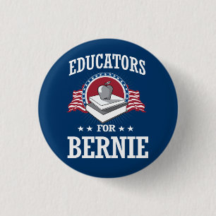 EDUCATORS FOR BERNIE SANDERS 3 CM ROUND BADGE