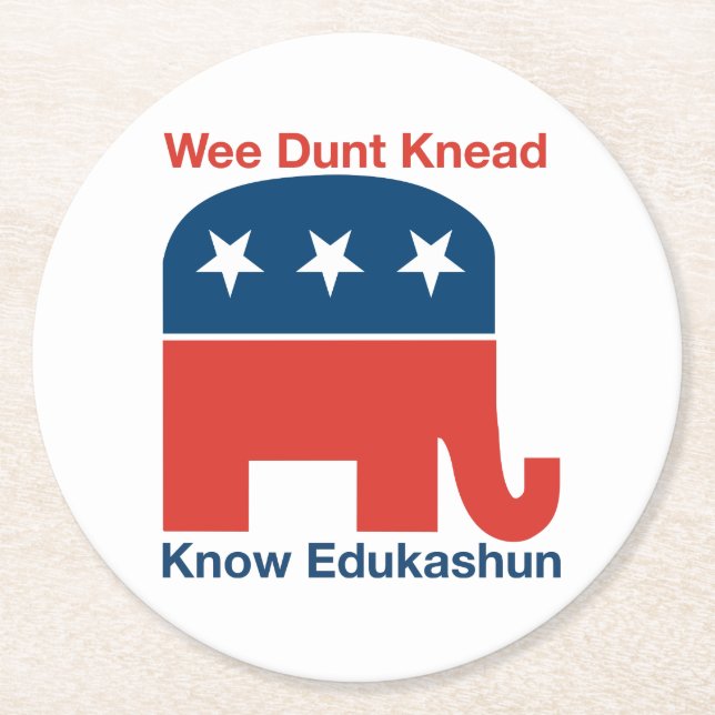 Edukashun - Round Coasters (Front)