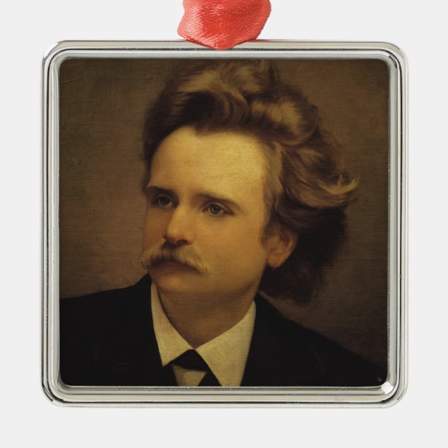 Edvard Hagerup Grieg Metal Tree Decoration (Front)