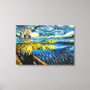 Edvard Meets Vincent Canvas Print