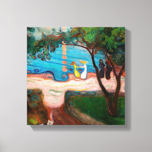 Edvard Munch - Dance on the Beach Canvas Print