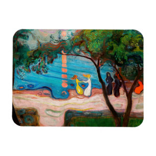 Edvard Munch - Dance on the Beach Magnet