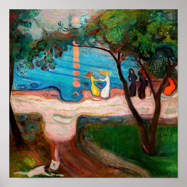 Edvard Munch - Dance on the Beach Poster (Front)