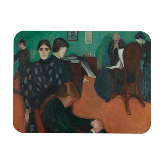 Edvard Munch - Death in the Sickroom Magnet (Horizontal)