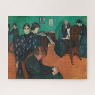 Edvard Munch - Death in the Sickroom v1 Jigsaw Puzzle