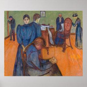 Edvard Munch - Death in the Sickroom v2 Poster