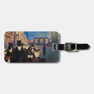 Edvard Munch - Evening on Karl Johan Street Luggage Tag
