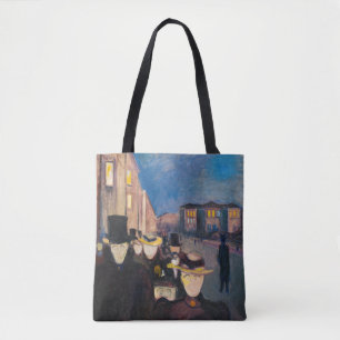 Edvard Munch - Evening on Karl Johan Street Tote Bag