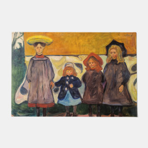 Edvard Munch - Four Girls in Asgardstrand Doormat