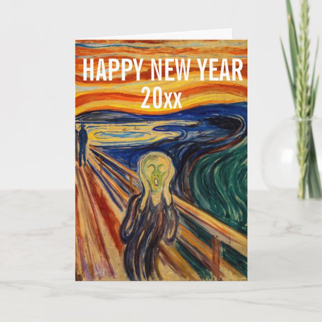 Edvard Munch - Happy New Year from the Scream Holiday Card (Front)