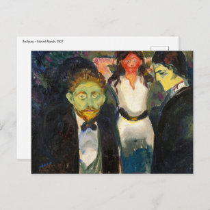 Edvard Munch - Jealousy Postcard