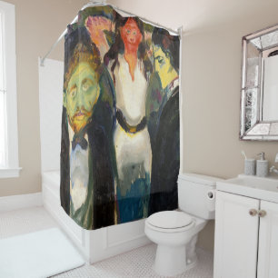 Edvard Munch - Jealousy Shower Curtain