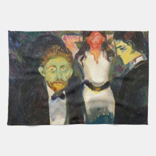 Edvard Munch - Jealousy Tea Towel