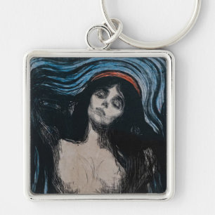 Edvard Munch - Madonna Lithography Key Ring