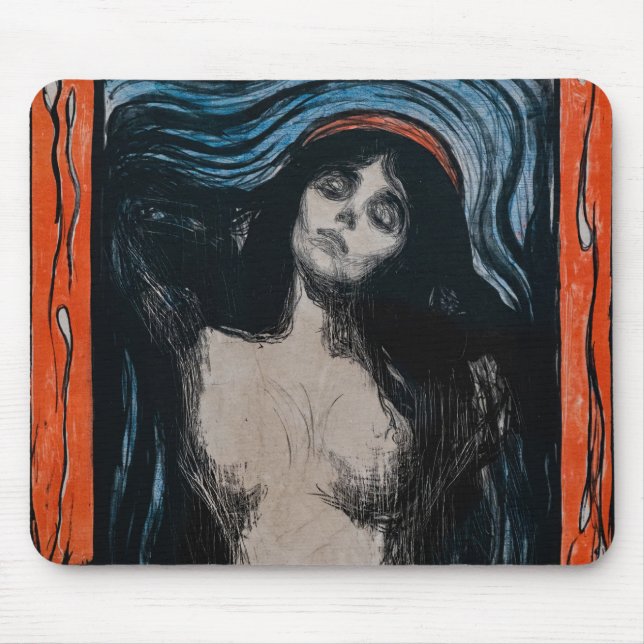 Edvard Munch - Madonna Lithography Mouse Pad (Front)