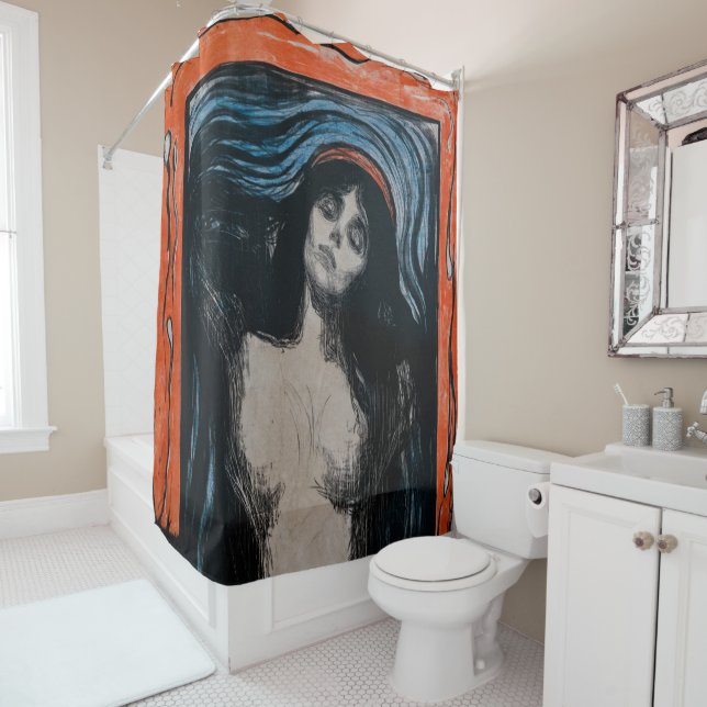 Edvard Munch - Madonna Lithography Shower Curtain (In Situ)