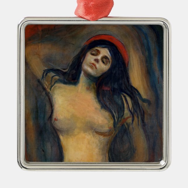 Edvard Munch - Madonna Metal Tree Decoration (Front)