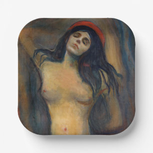 Edvard Munch - Madonna Paper Plate