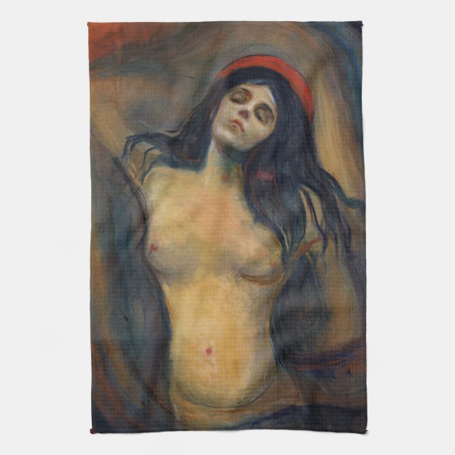 Edvard Munch - Madonna Tea Towel (Vertical)