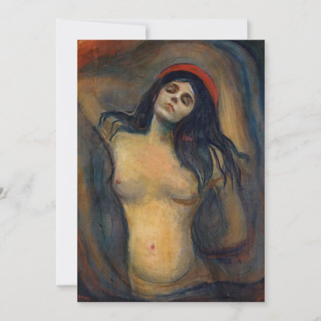 Edvard Munch - Madonna Thank You Card (Front)