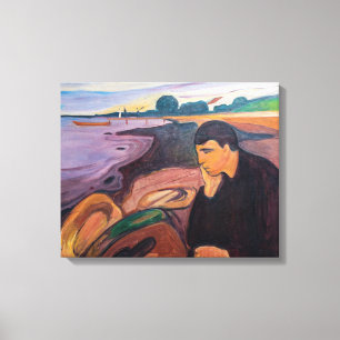 Edvard Munch - Melancholy 1894 Canvas Print
