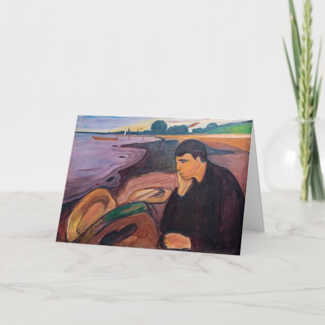 Edvard Munch - Melancholy 1894 Card (Front)