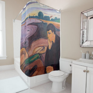 Edvard Munch - Melancholy 1894 Shower Curtain
