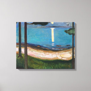 Edvard Munch - Moonlight Canvas Print