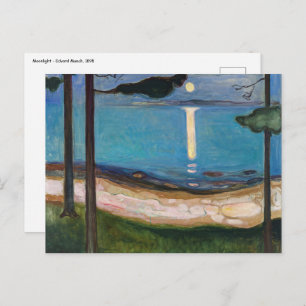 Edvard Munch - Moonlight Postcard