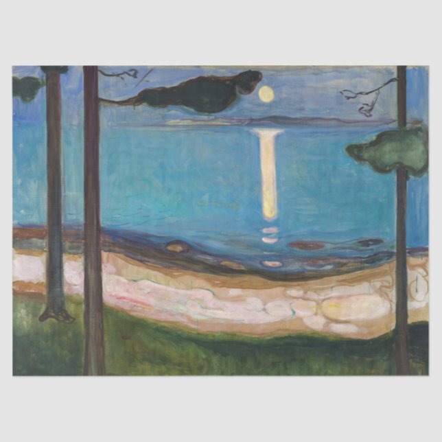 Edvard Munch - Moonlight Tissue Paper (Front)