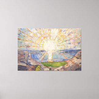 Edvard Munch Mural Painting The Sun (Solen) (1911) Canvas Print