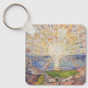 Edvard Munch Mural Painting The Sun (Solen) (1911) Key Ring