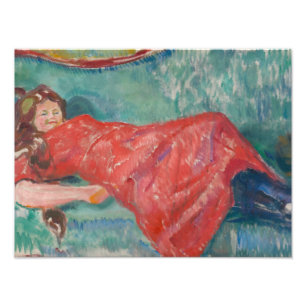 Edvard Munch - On the Sofa Photo Print