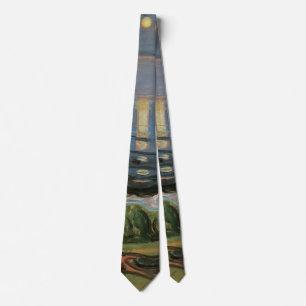 Edvard Munch Painting, Summer Night by the Beach Tie