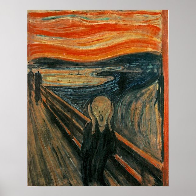 Edvard Munch Painting The Scream (Skrik) 1893 Poster (Front)