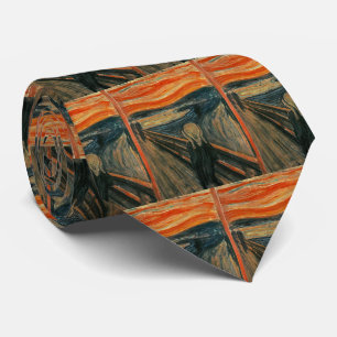 Edvard Munch Painting The Scream (Skrik) 1893 Tie