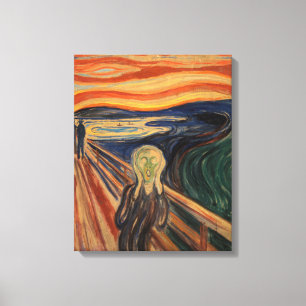 Edvard Munch Painting The Scream (Skrik) 1910 Canvas Print