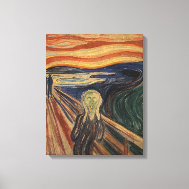 Edvard Munch Painting The Scream (Skrik) 1910 Canvas Print (Front)